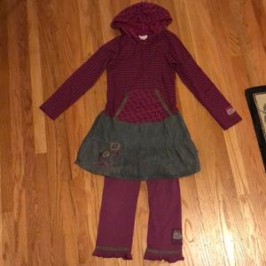 Girl’s magenta Naartjie outfit